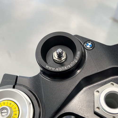 Alpha Racing Cover upper triple clamp, ON/OFF switch