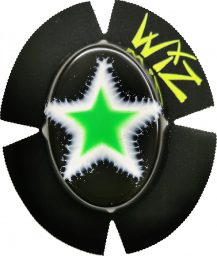 Wiz Star Dubstar in Black-White-hi viz Green