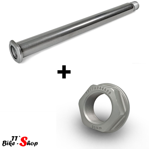 Alpha Racing Steckachse Hinterrad inkl. Mutter