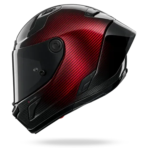 Preview: Nolan X-804RS Ultra  "Carbon Liquido" in Rot