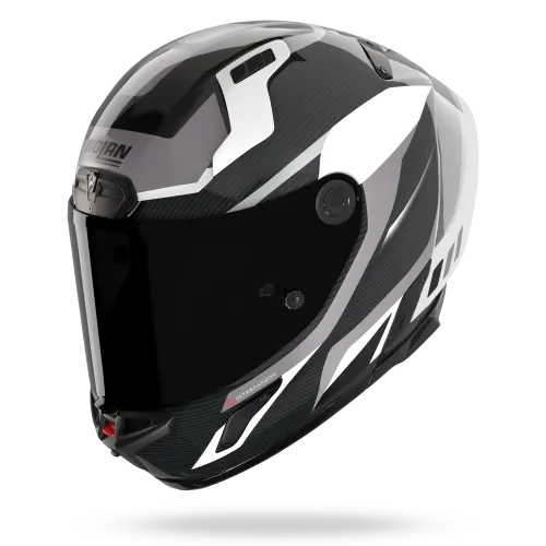 Nolan X-804RS Ultra Carbon "Lesmo" in Schwarz-Weiß