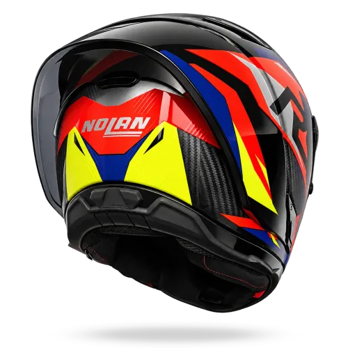 Preview: Nolan X-804RS Ultra Carbon "Fuorigiri" in Blau-Gelb-Rot Dekor