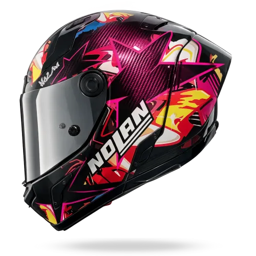 Preview: Nolan X-804RS Ultra Carbon "Chicane" in Violett Dekor