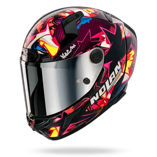 Nolan X-804RS Ultra Carbon "Chicane" in Violett Dekor
