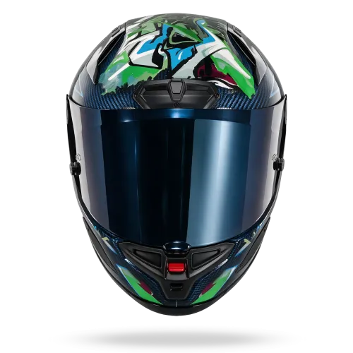 Preview: Nolan X-804RS Ultra Carbon "Chicane" in Blau Dekor