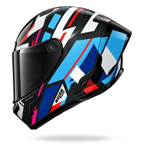 Preview: Nolan X-804RS Ultra Carbon "Cirota" in Blau Dekor