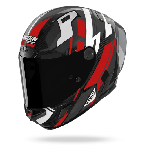 Nolan X-804RS Ultra Carbon "Cirota" in Rot Dekor