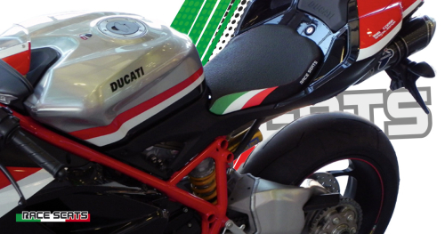 Raceseats Sitz für Ducati 848 / 1098 / 1198, Tricolore Line