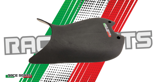Preview: Raceseats Sitz für Ducati V4 / S / R, Bj. 2018-2022, Embossed Line mit Carbonbasis