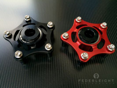 Preview: Federleicht Kettenradträger Set kompatibel mit Aprilia RSV4 / Tuono V4, RSV Mille / Tuono