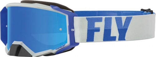 Fly "Zone Pro" MX Brille in Weiß-Blau
