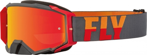 Fly "Zone Pro" MX Brille in Grau-Rot
