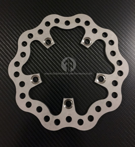 Bremsscheibe hinten aus Titan kompatibel mit Yamaha R1 RN32
