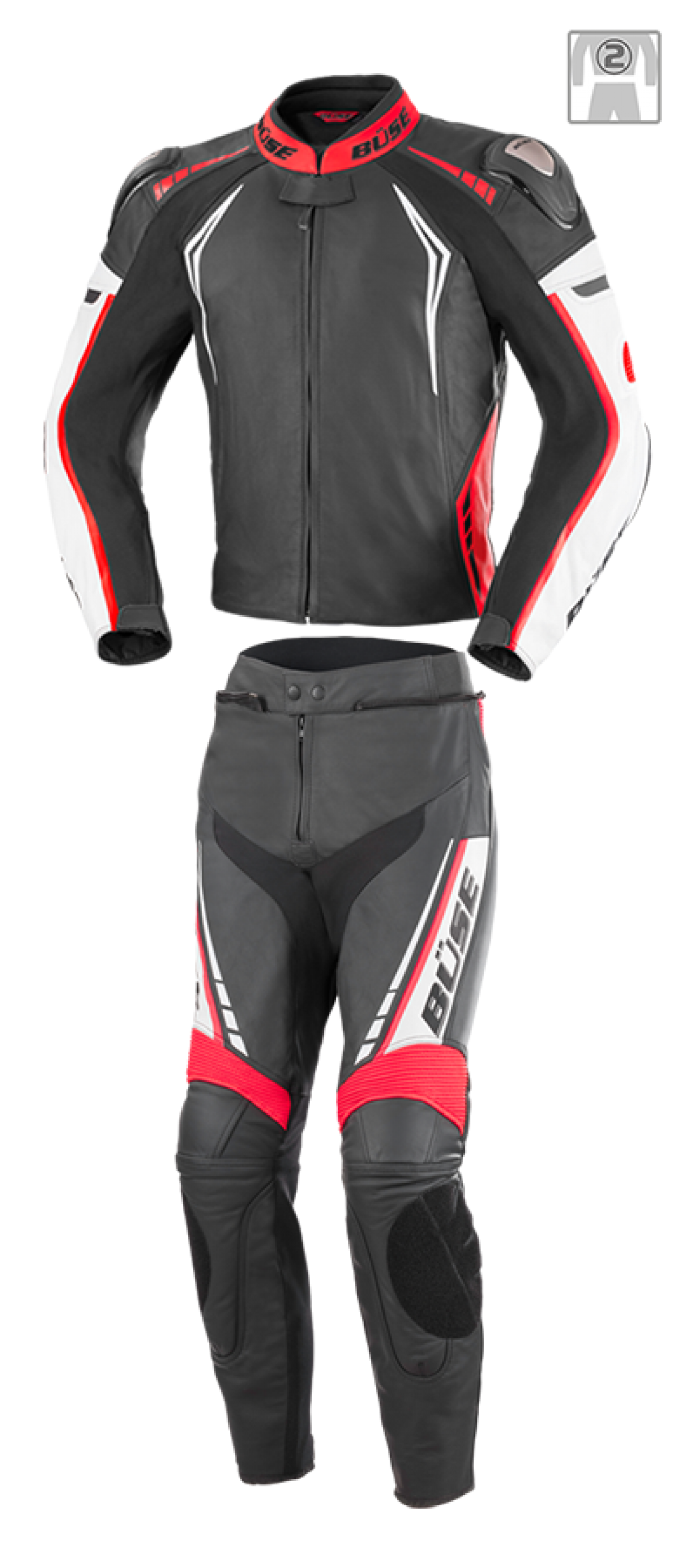 BÜSE Silverstone Pro leather suit 2pcs.