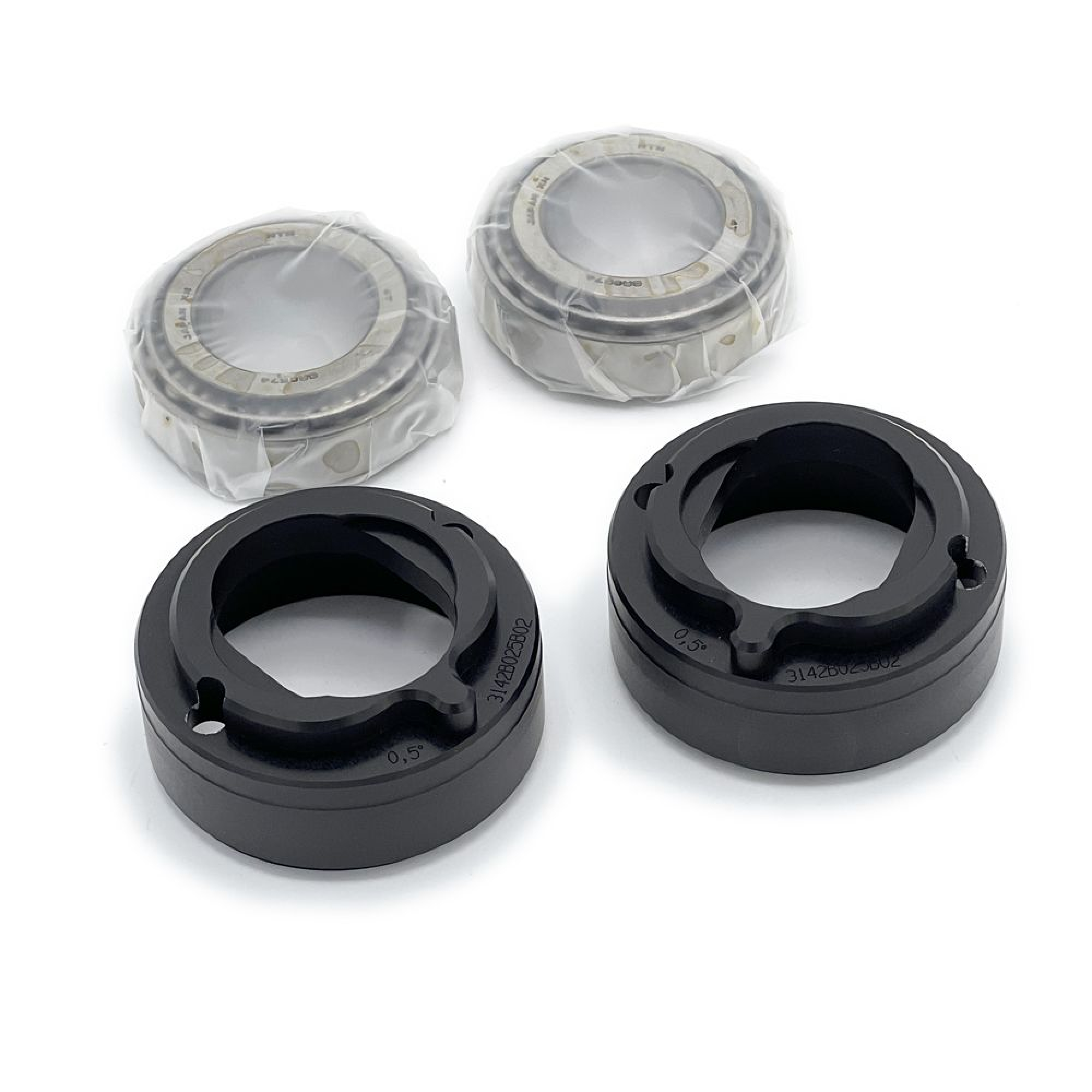 alpha Racing Steering head bearing insert kit, 0.5 degrees