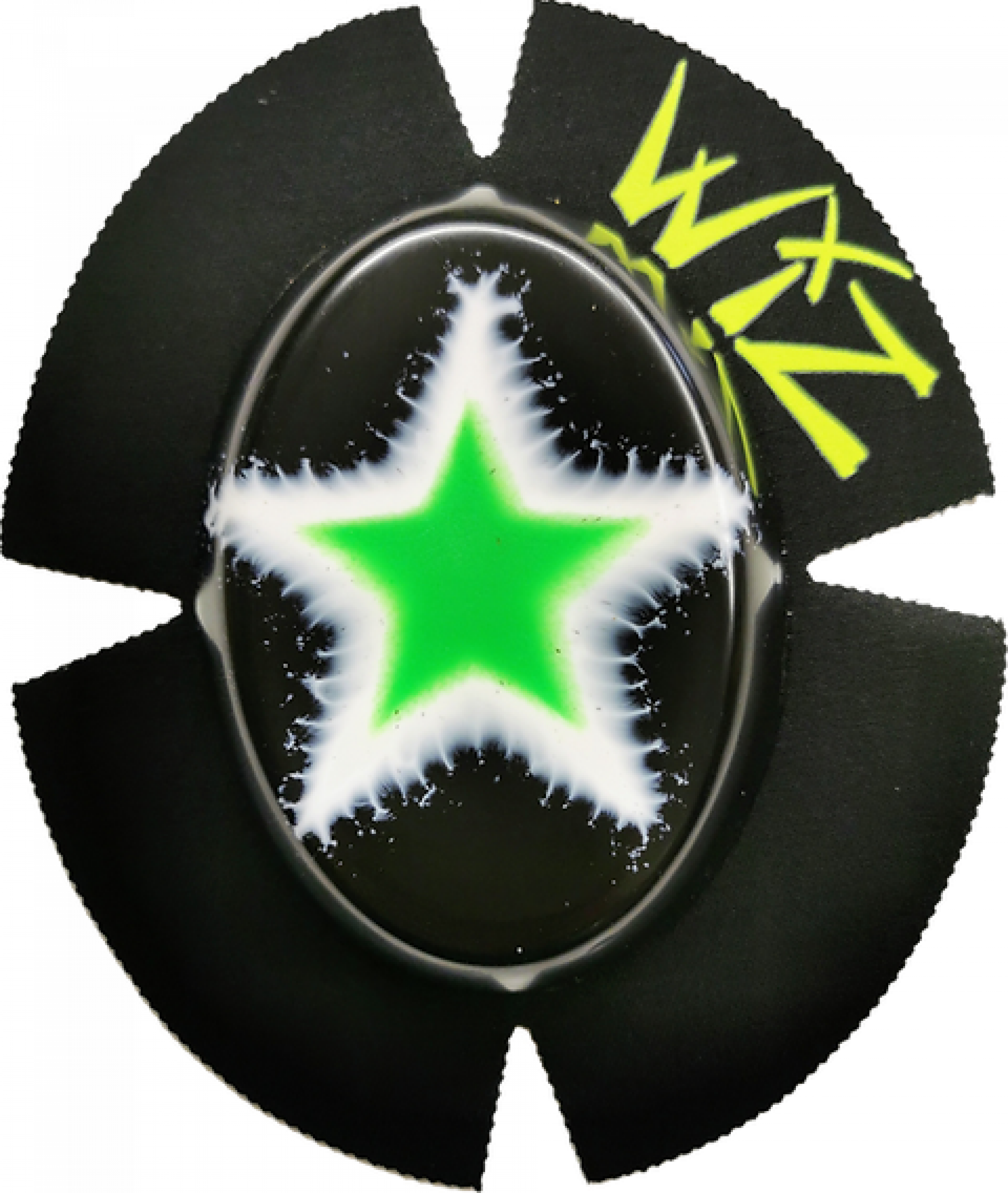 Wiz Star Dubstar in Black-White-hi viz Green