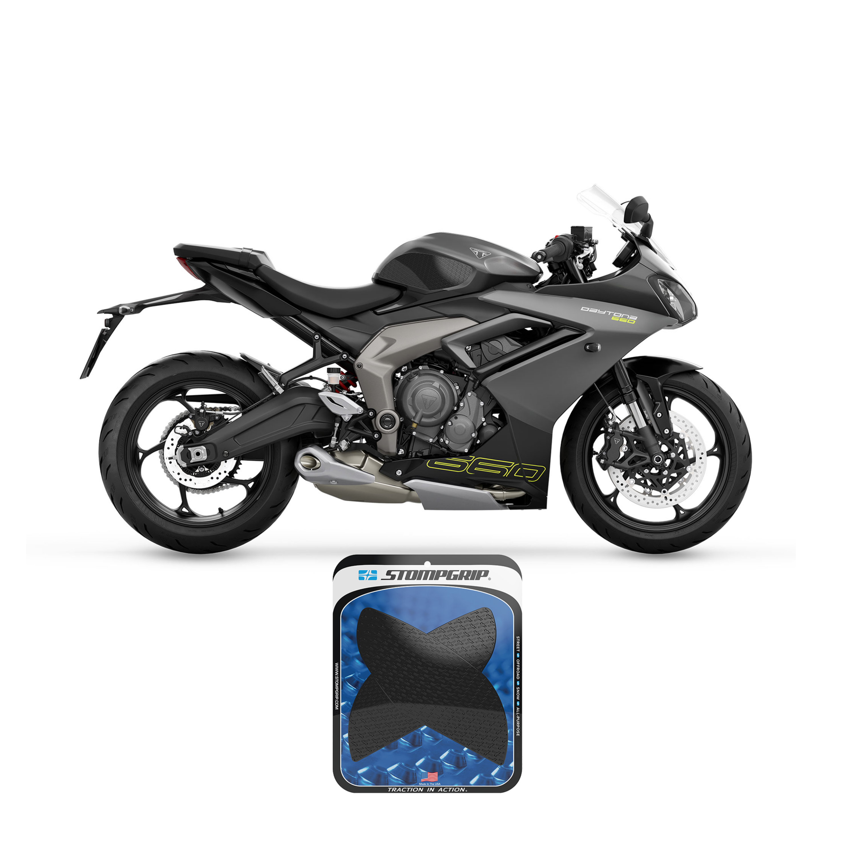 Stompgrip für Triumph Daytona 660, ab 2025