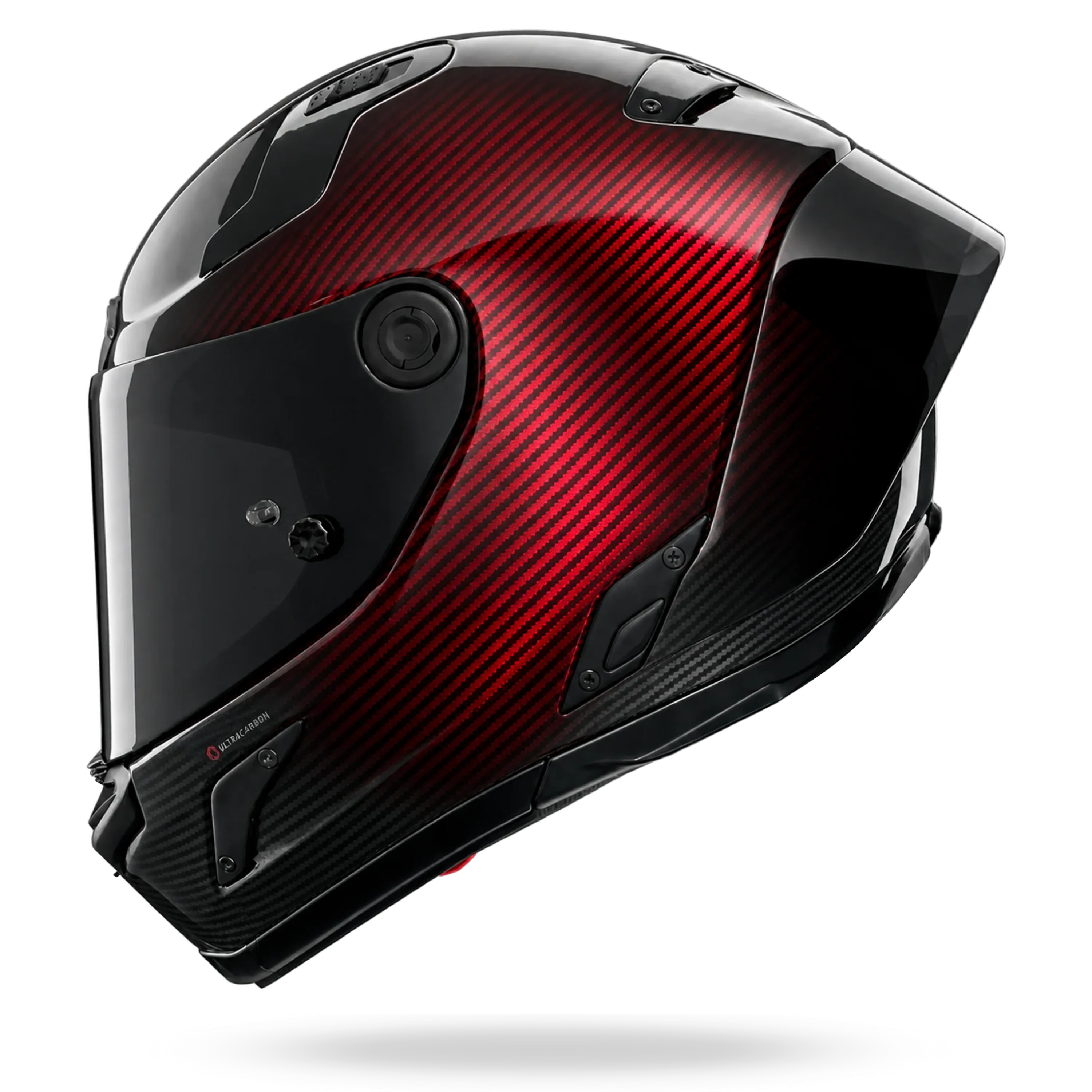 Nolan X-804RS Ultra  "Carbon Liquido" in Rot