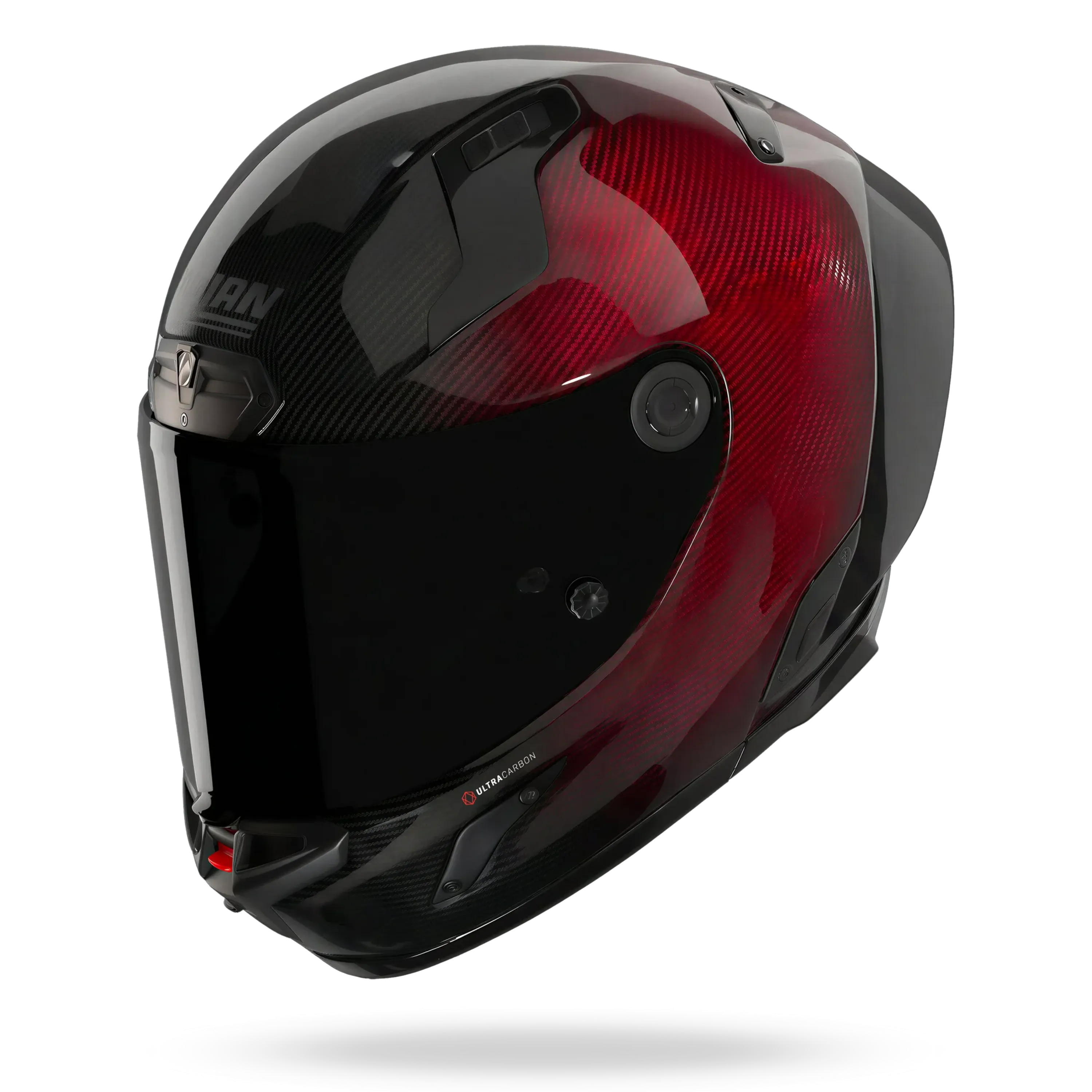 Nolan X-804RS Ultra  "Carbon Liquido" in Rot