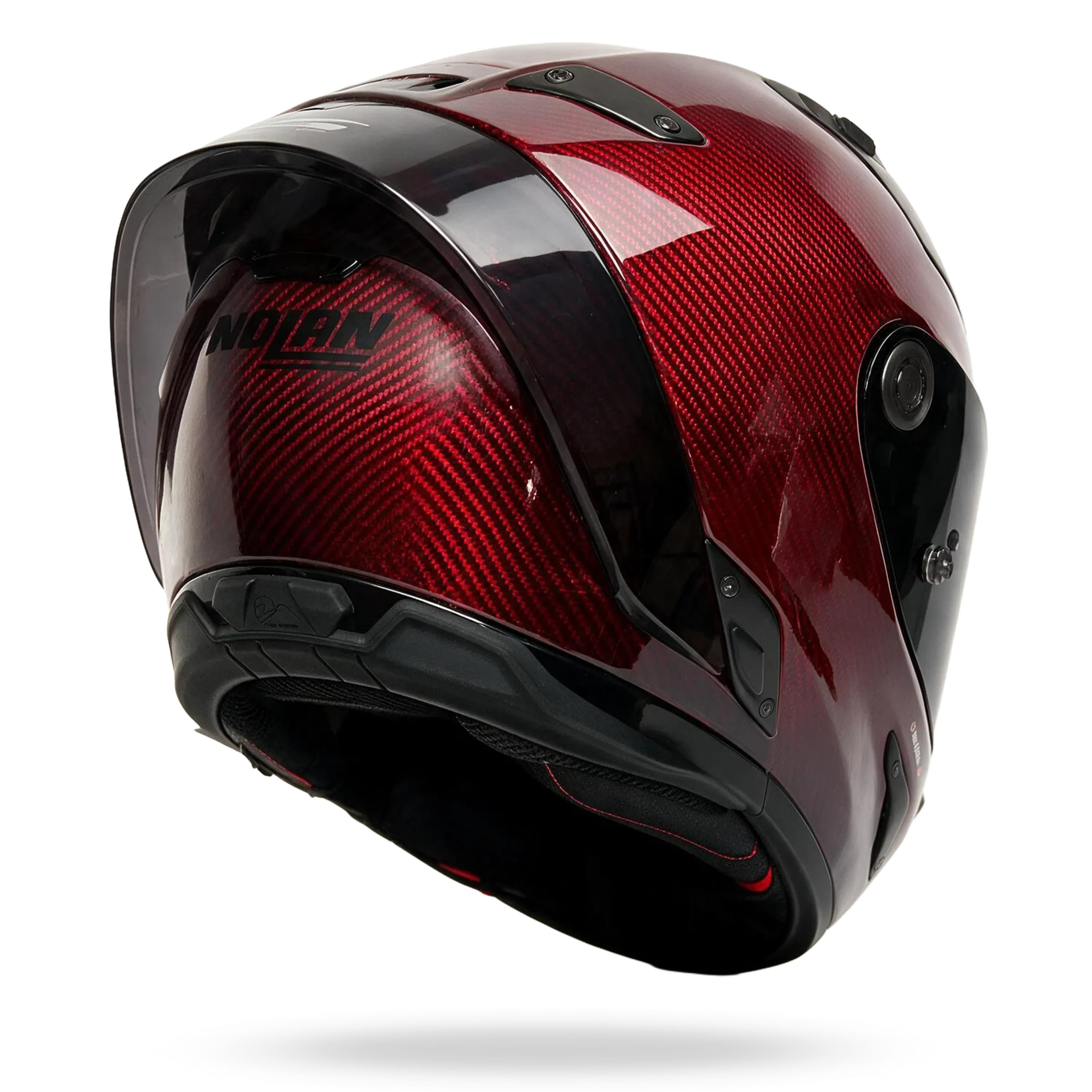 Nolan X-804RS Ultra  "Carbon Liquido" in Rot