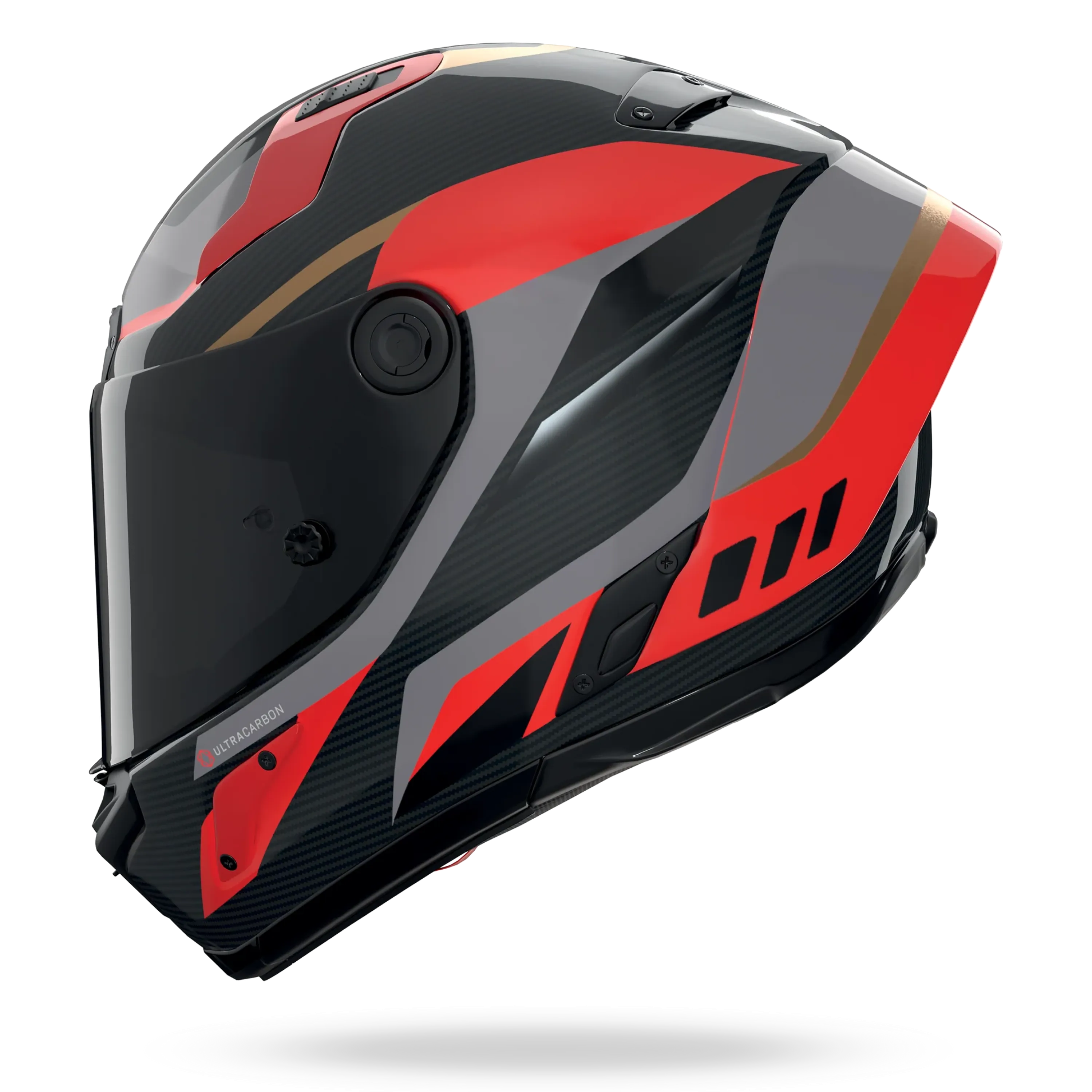 Nolan X-804RS Ultra Carbon "Lesmo" in Schwarz-Rot