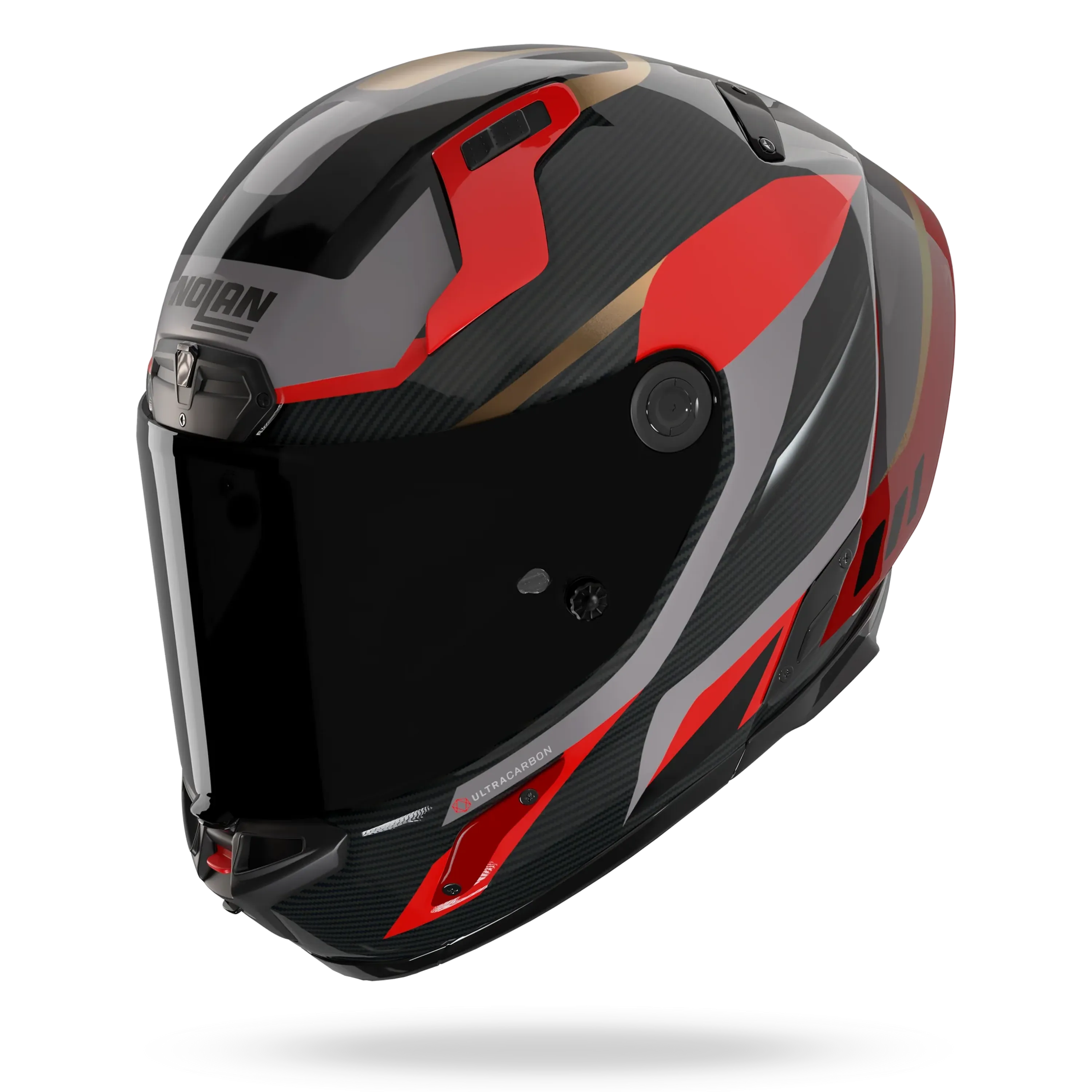 Nolan X-804RS Ultra Carbon "Lesmo" in Schwarz-Rot