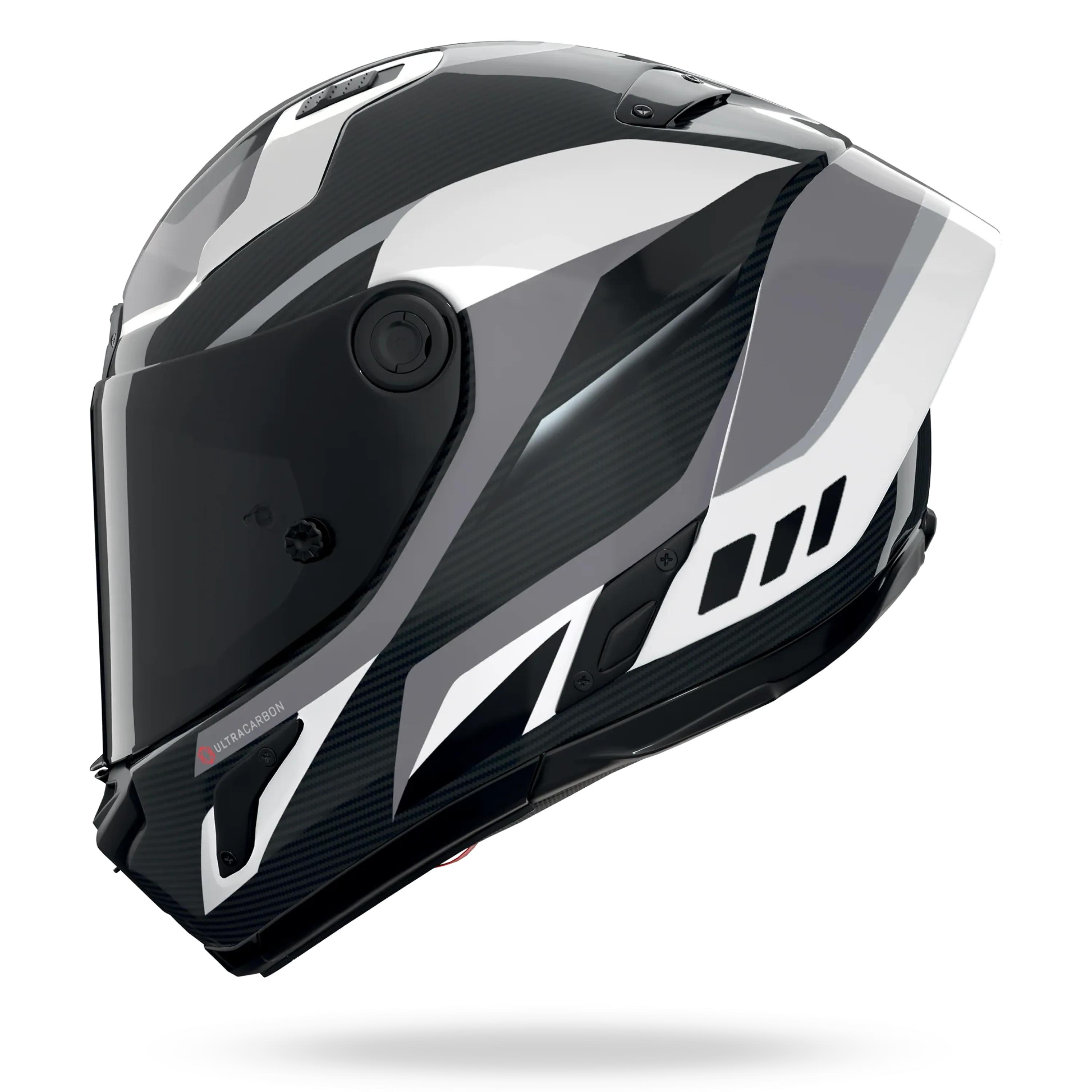 Nolan X-804RS Ultra Carbon "Lesmo" in Schwarz-Weiß