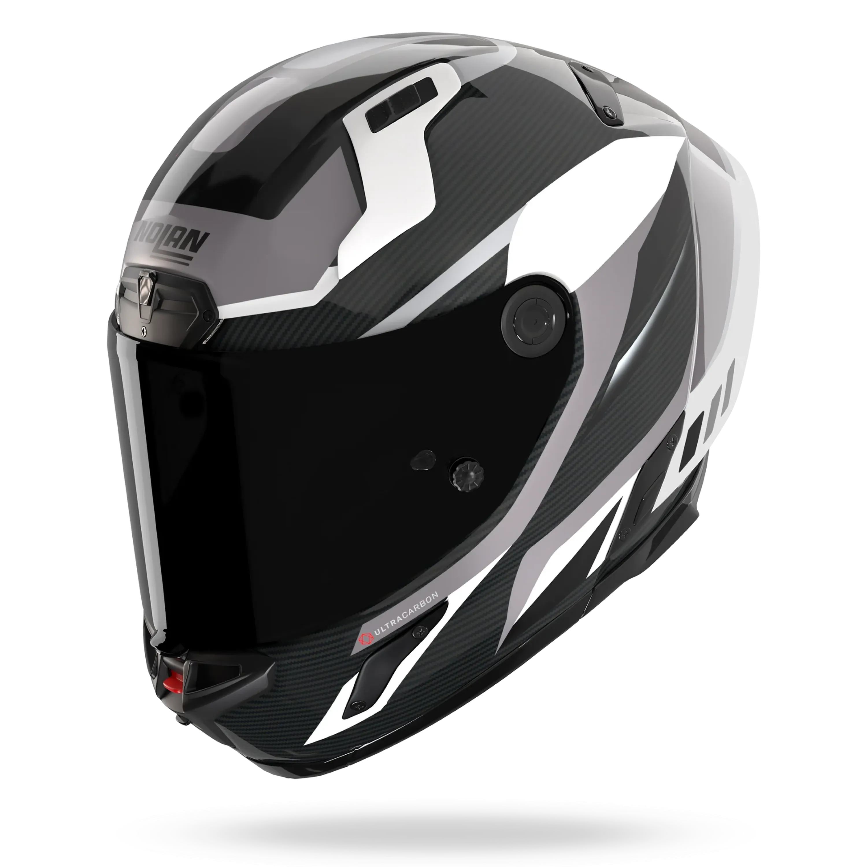 Nolan X-804RS Ultra Carbon "Lesmo" in Schwarz-Weiß