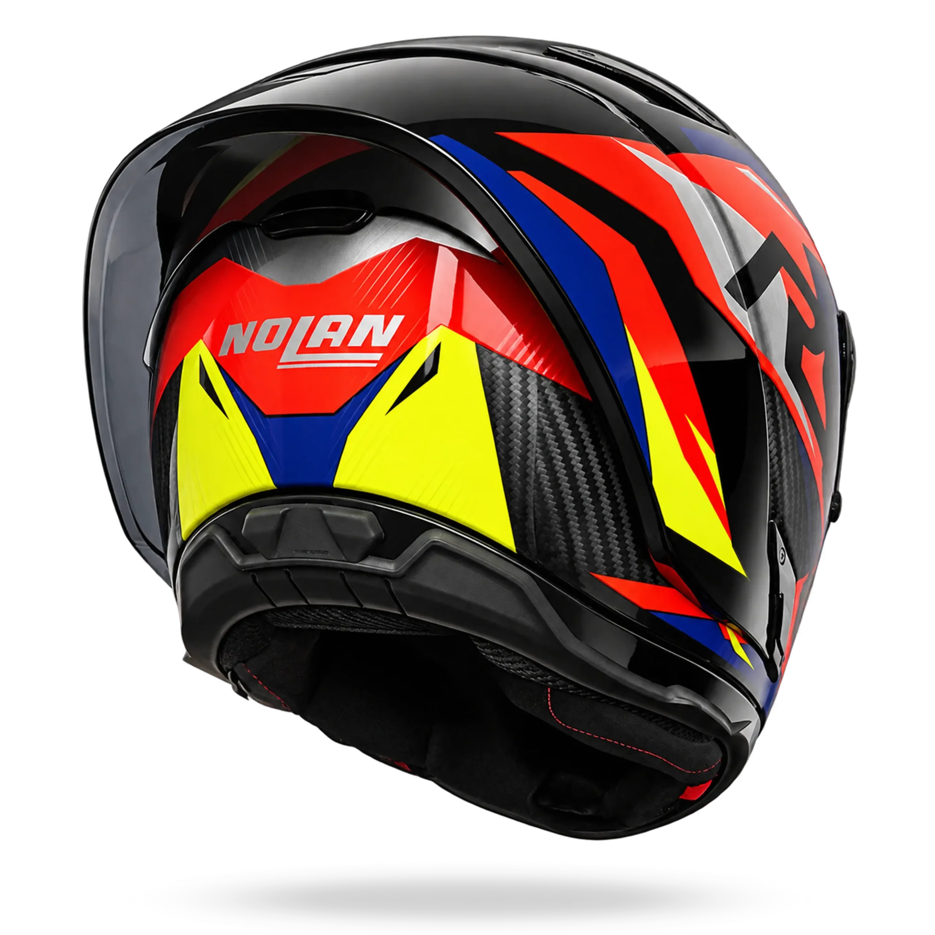 Nolan X-804RS Ultra Carbon "Fuorigiri" in Blau-Gelb-Rot Dekor