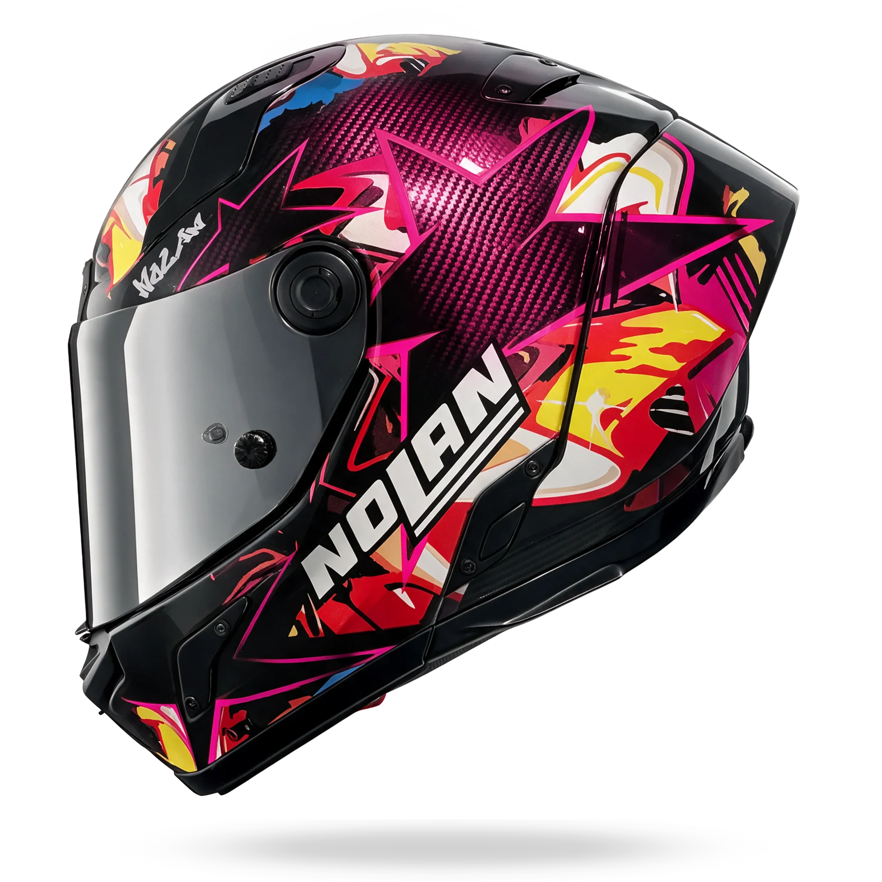 Nolan X-804RS Ultra Carbon "Chicane" in Violett Dekor