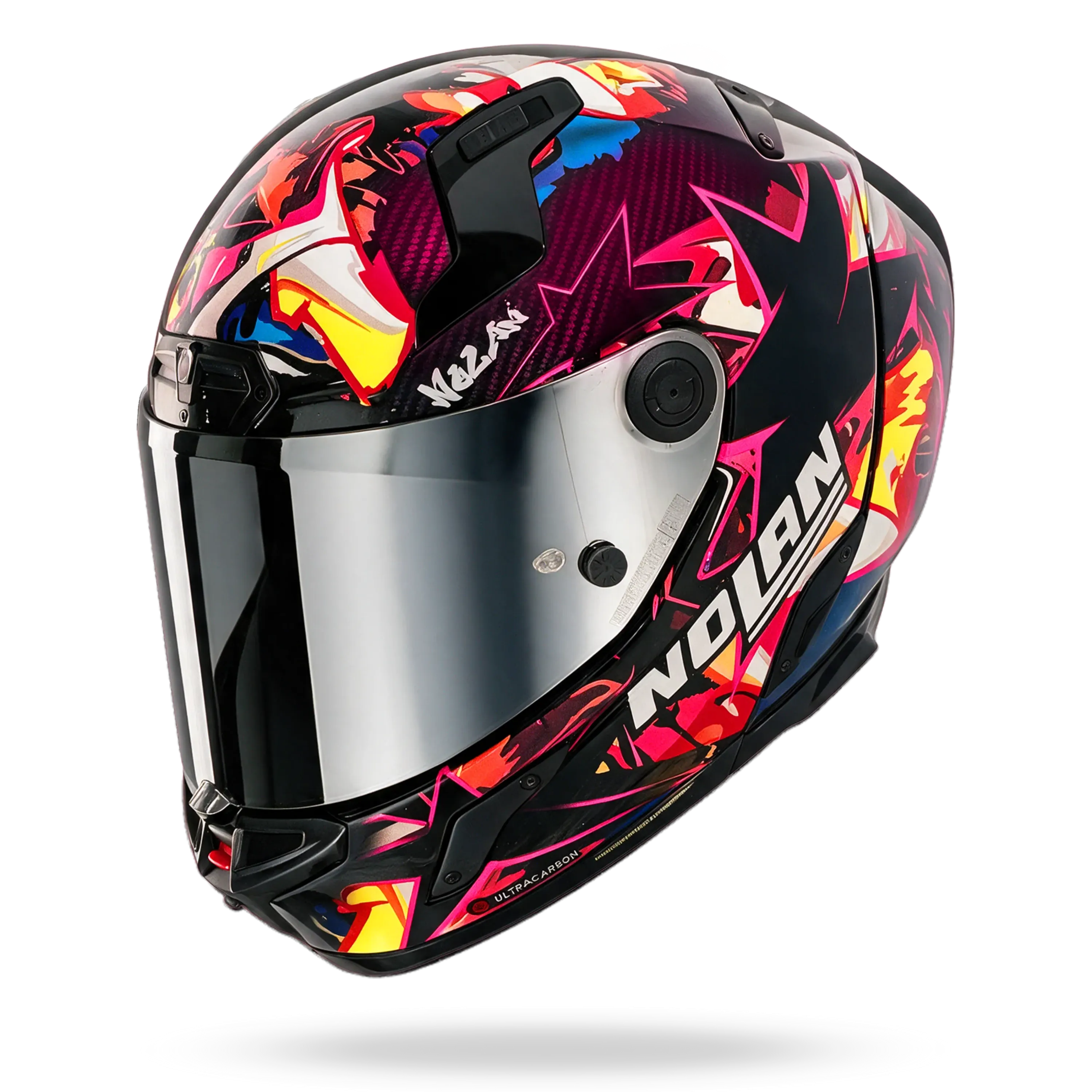 Nolan X-804RS Ultra Carbon "Chicane" in Violett Dekor