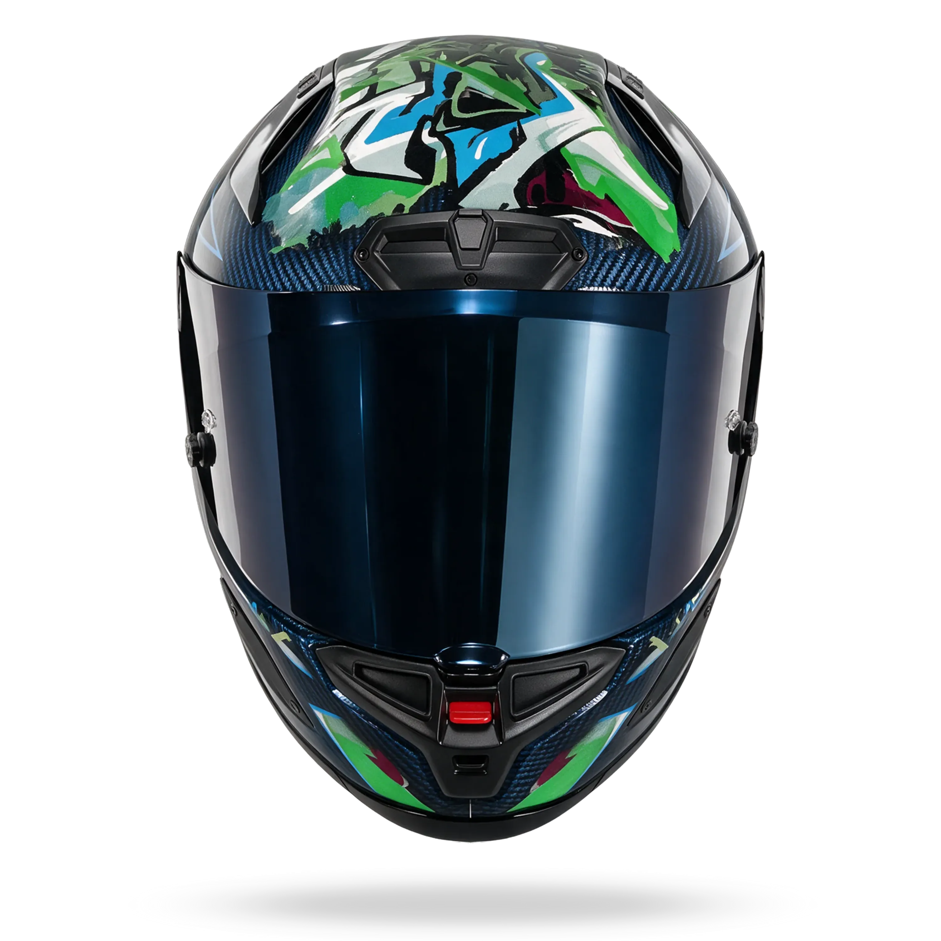 Nolan X-804RS Ultra Carbon "Chicane" in Blau Dekor