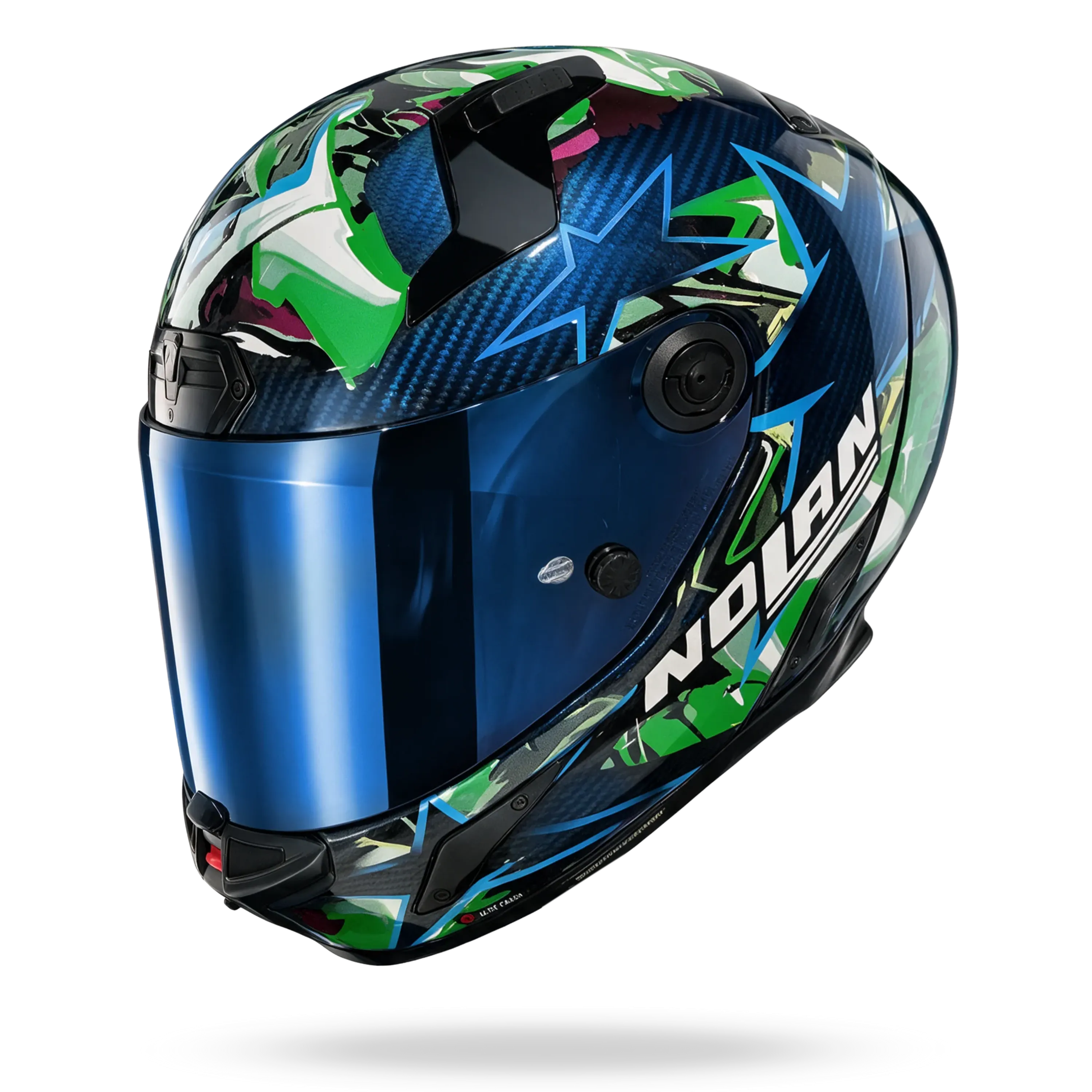 Nolan X-804RS Ultra Carbon "Chicane" in Blau Dekor