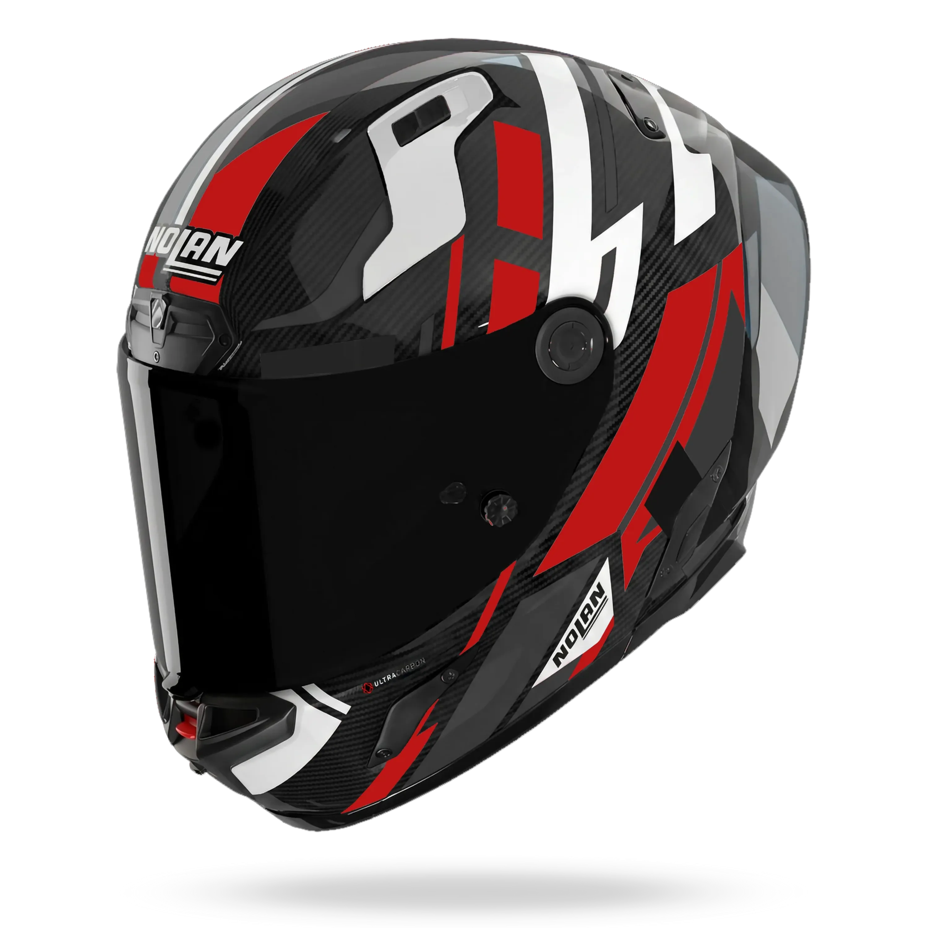 Nolan X-804RS Ultra Carbon "Cirota" in Rot Dekor