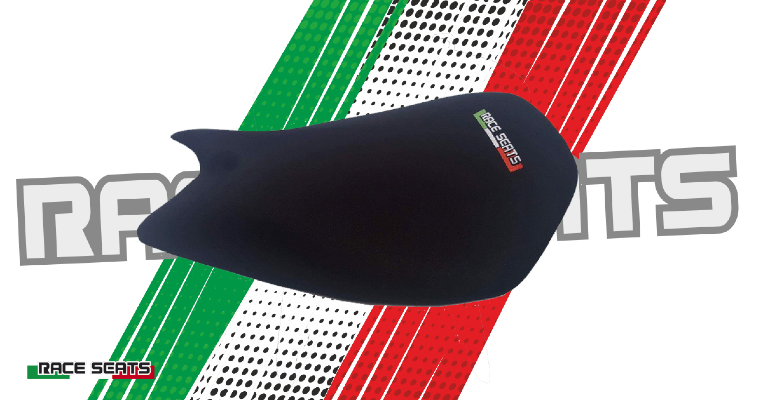 Raceseats Sitz für Ducati 899/ 959/ 1199 / 1199R / 1299, Street-Neopren Sitz mit Carbonbasis