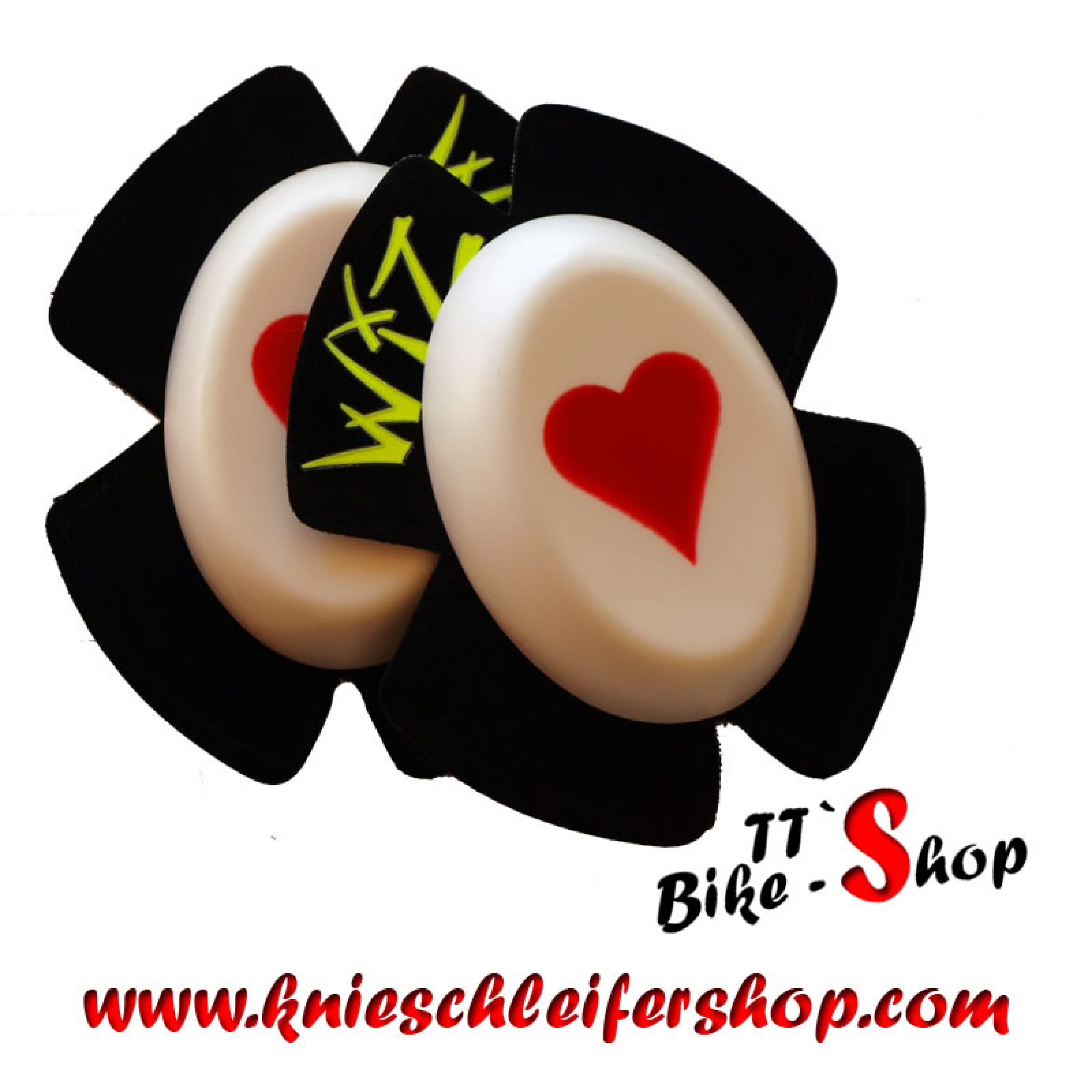 Wiz Heart in white-red