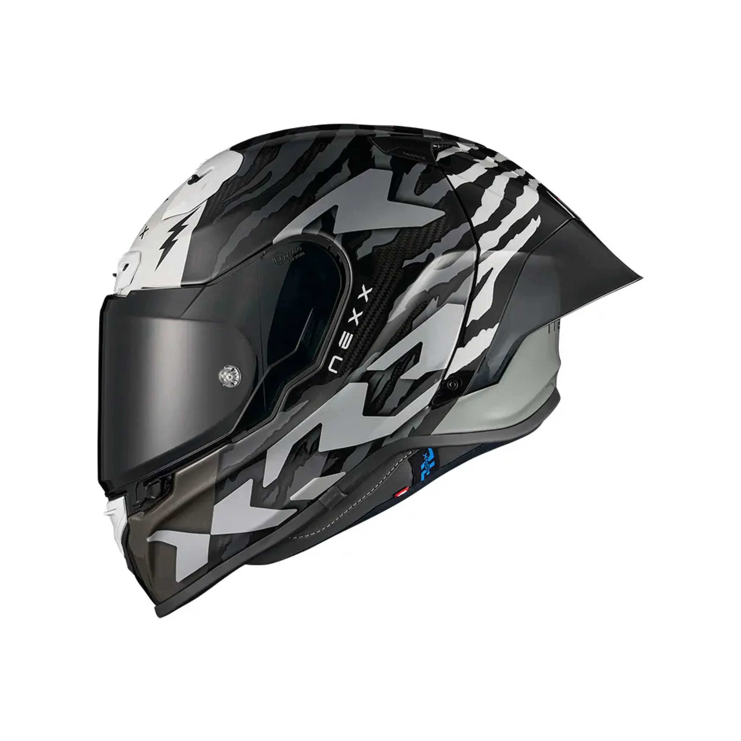 Nexx X.R3R "Ziger" helmet in black-white