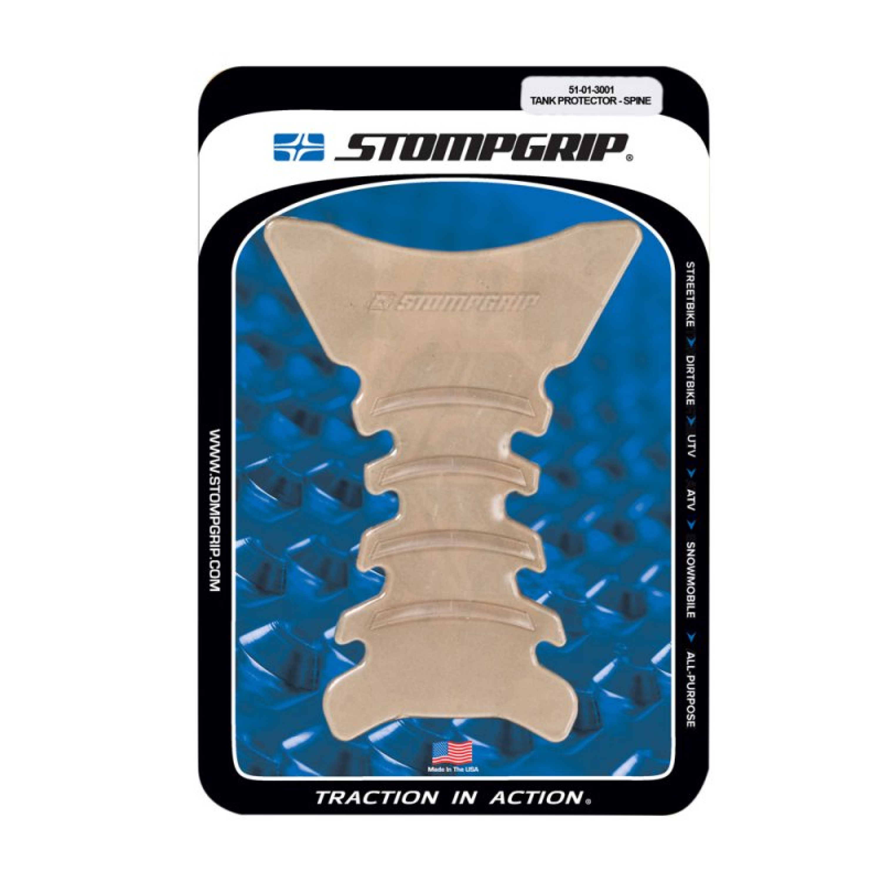 Stompgrip Tankpad "Smoothridge" in 185 x142mm